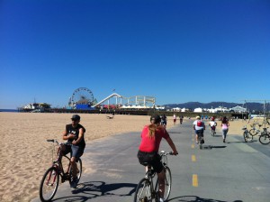 Santa Monica Beach.